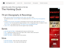 Tablet Screenshot of honkingduck.com